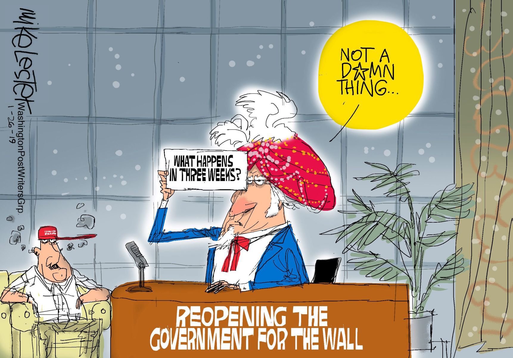 Mike Lester cartoon